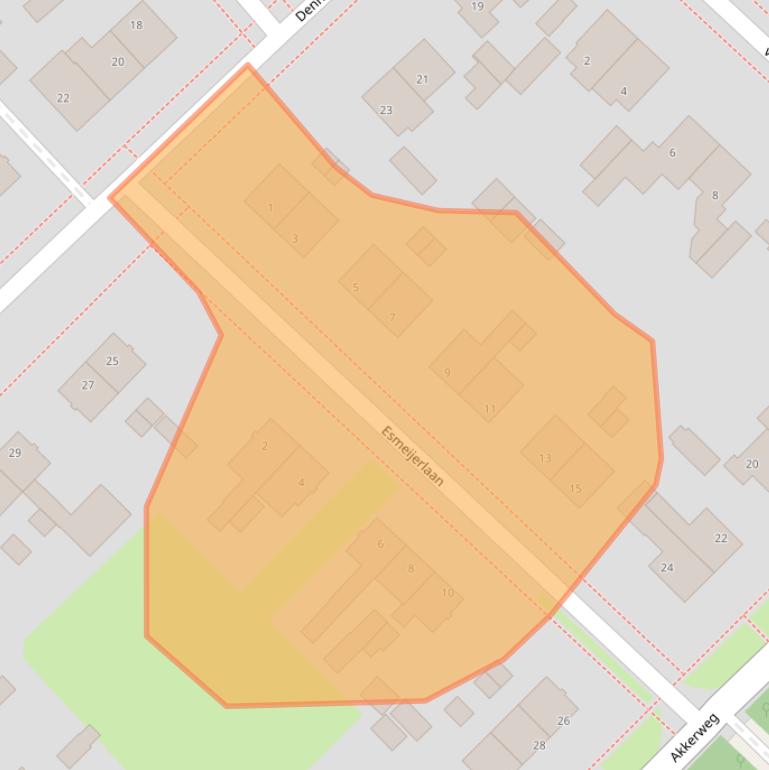 Kaart van postcodegebied 3972GR.