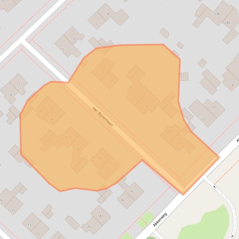 Kaart van postcodegebied 3972GS.