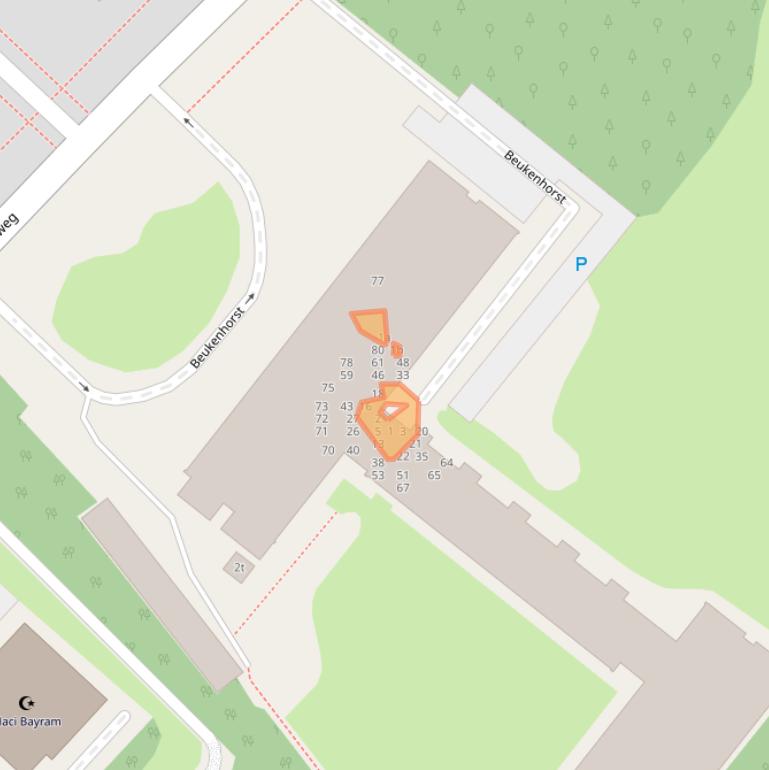 Kaart van postcodegebied 3972HA.