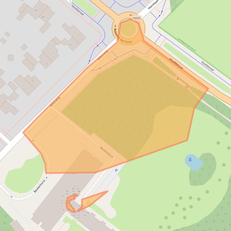 Kaart van postcodegebied 3972HB.