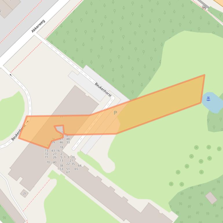 Kaart van postcodegebied 3972HG.