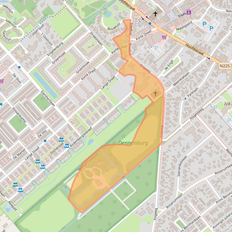 Kaart van postcodegebied 3972JH.