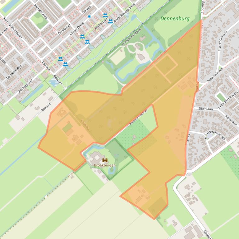 Kaart van postcodegebied 3972JJ.