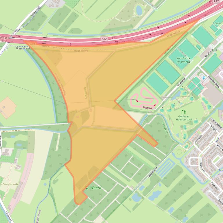 Kaart van postcodegebied 3972KE.