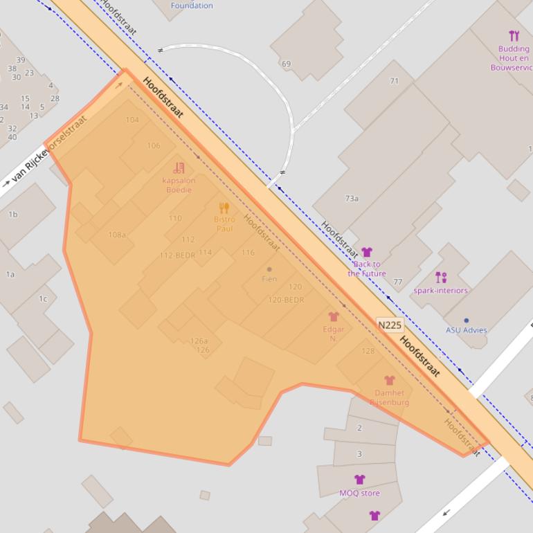 Kaart van postcodegebied 3972LD.