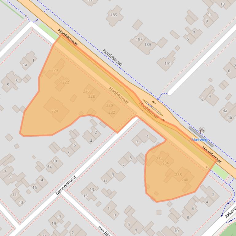 Kaart van postcodegebied 3972LJ.