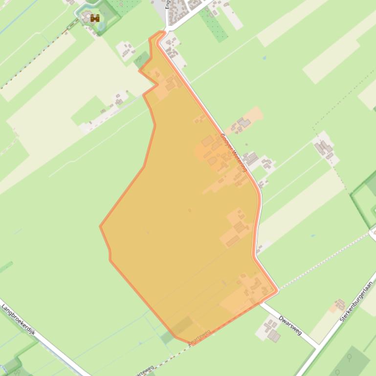 Kaart van postcodegebied 3972MB.