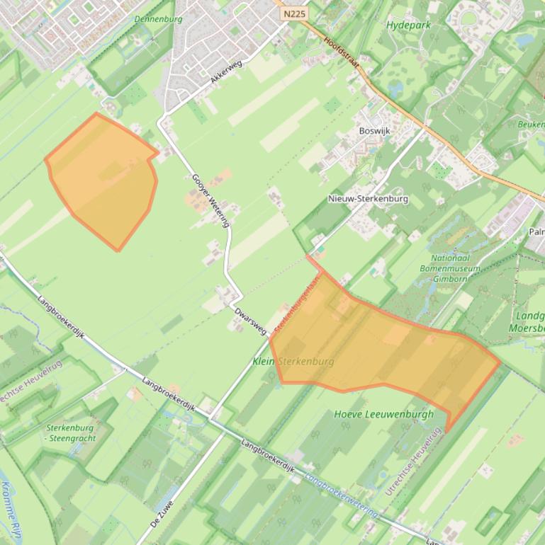 Kaart van postcodegebied 3972MH.