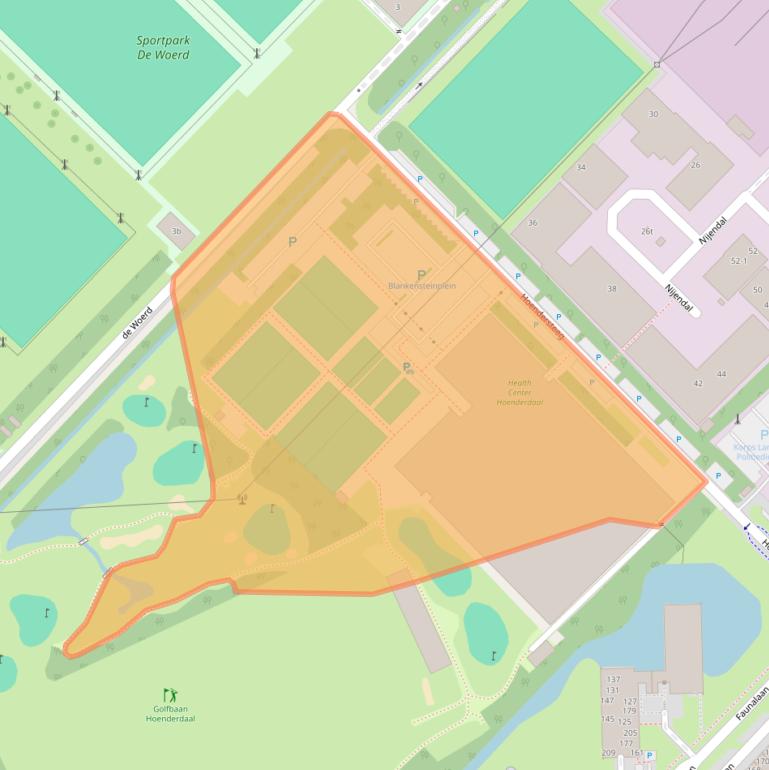 Kaart van postcodegebied 3972NA.