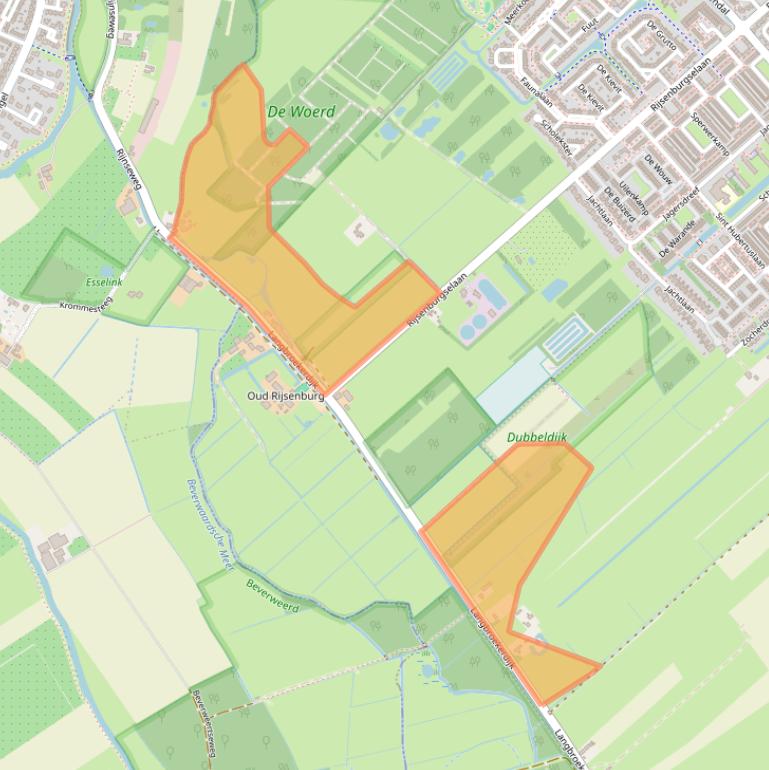 Kaart van postcodegebied 3972NB.