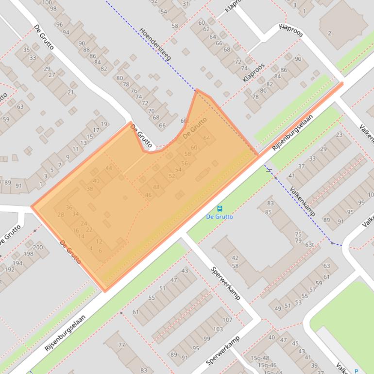 Kaart van postcodegebied 3972PC.