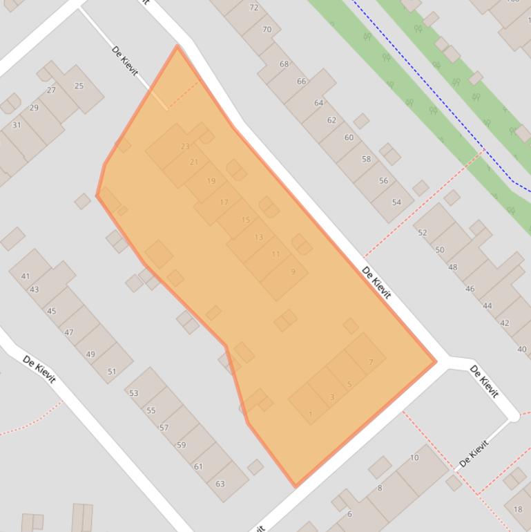 Kaart van postcodegebied 3972PG.