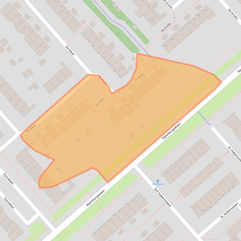 Kaart van postcodegebied 3972PJ.