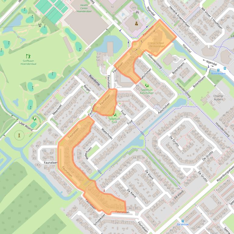 Kaart van postcodegebied 3972PS.