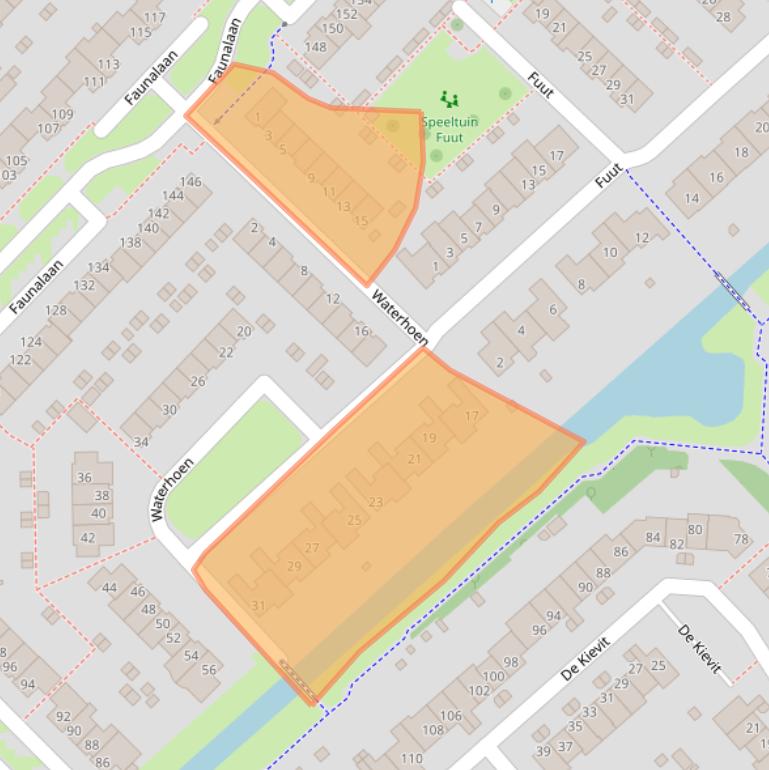 Kaart van postcodegebied 3972RA.