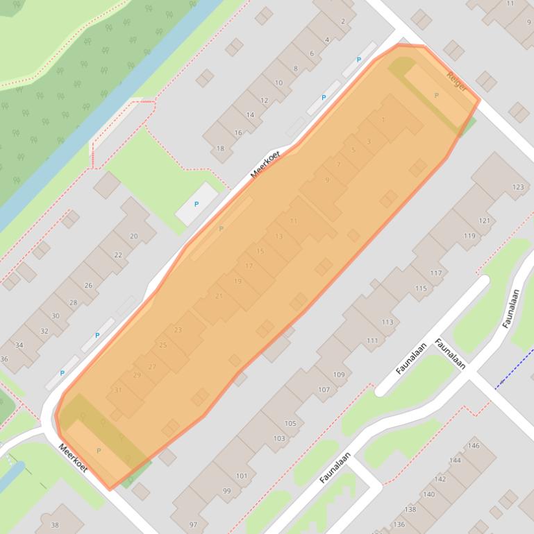 Kaart van postcodegebied 3972RG.