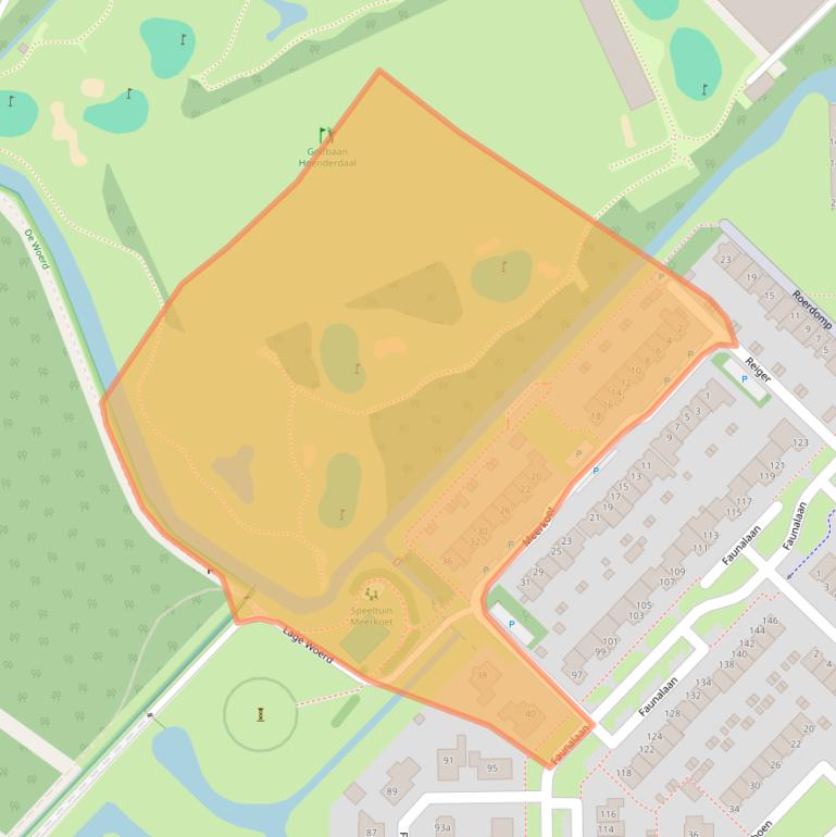 Kaart van postcodegebied 3972RH.