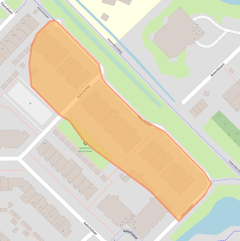 Kaart van postcodegebied 3972RL.