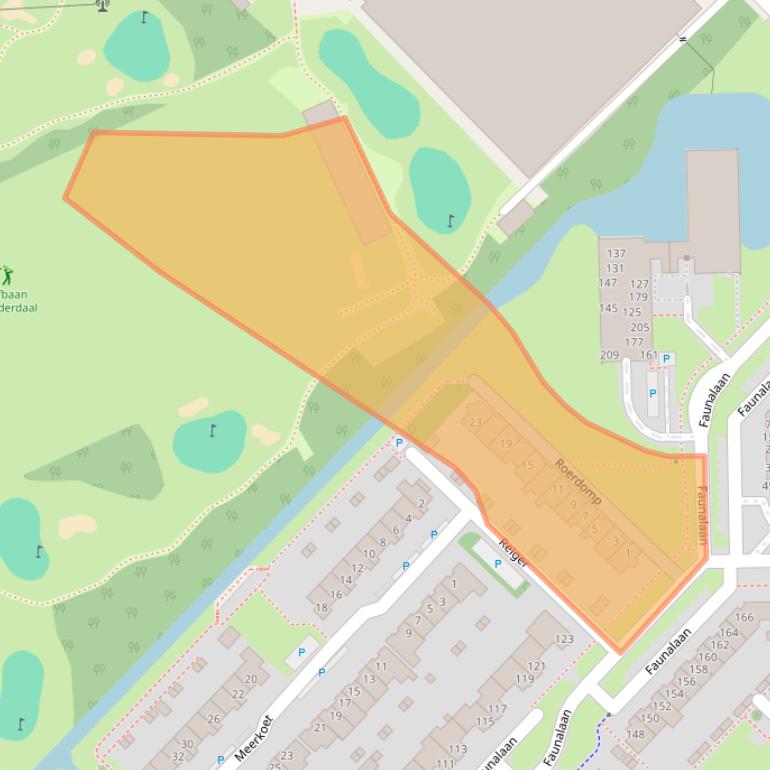 Kaart van postcodegebied 3972RN.