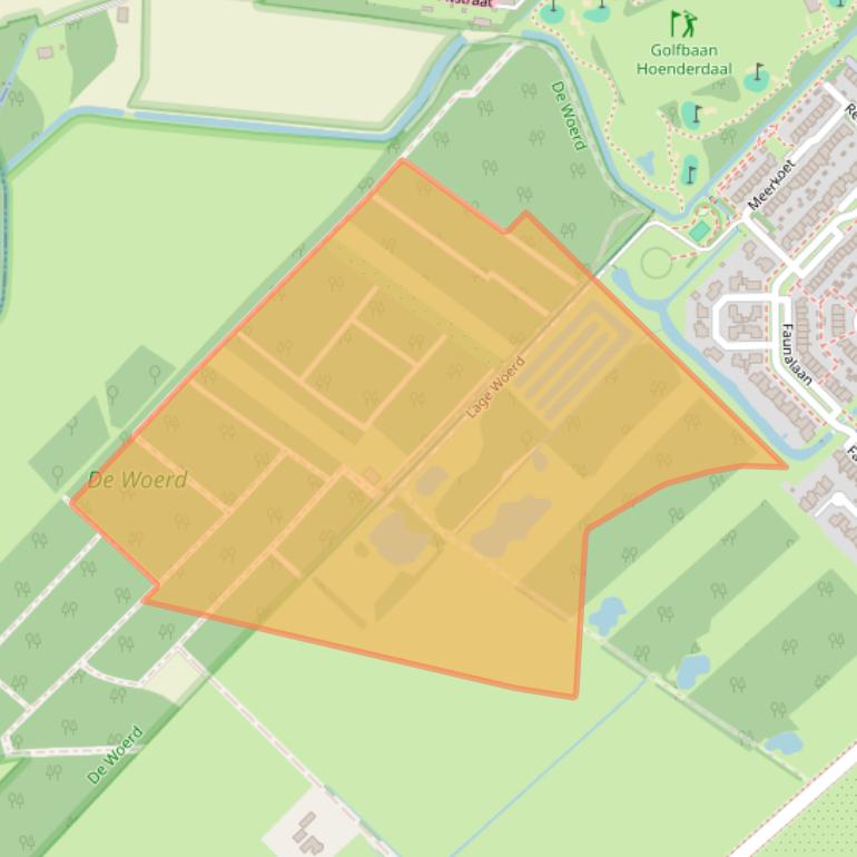 Kaart van postcodegebied 3972RP.