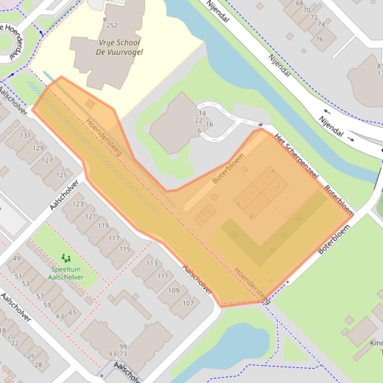 Kaart van postcodegebied 3972SC.