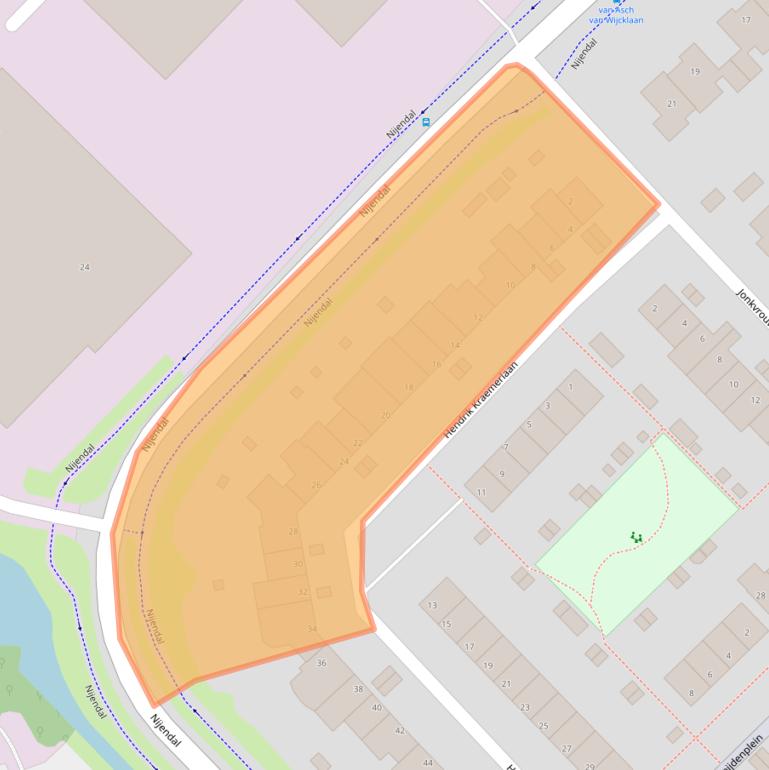 Kaart van postcodegebied 3972SM.