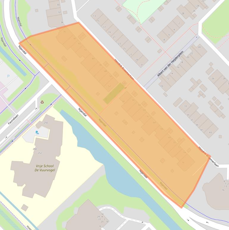 Kaart van postcodegebied 3972SN.