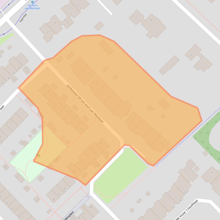 Kaart van postcodegebied 3972ST.