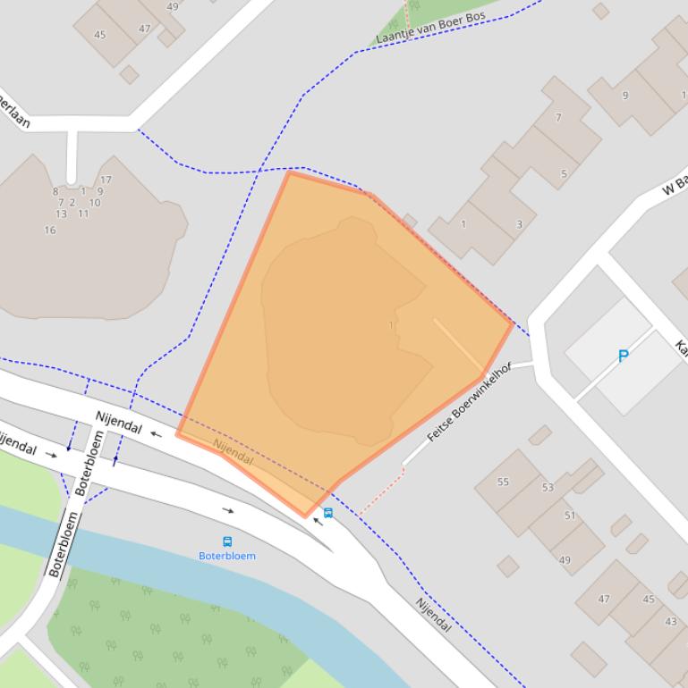 Kaart van postcodegebied 3972SX.