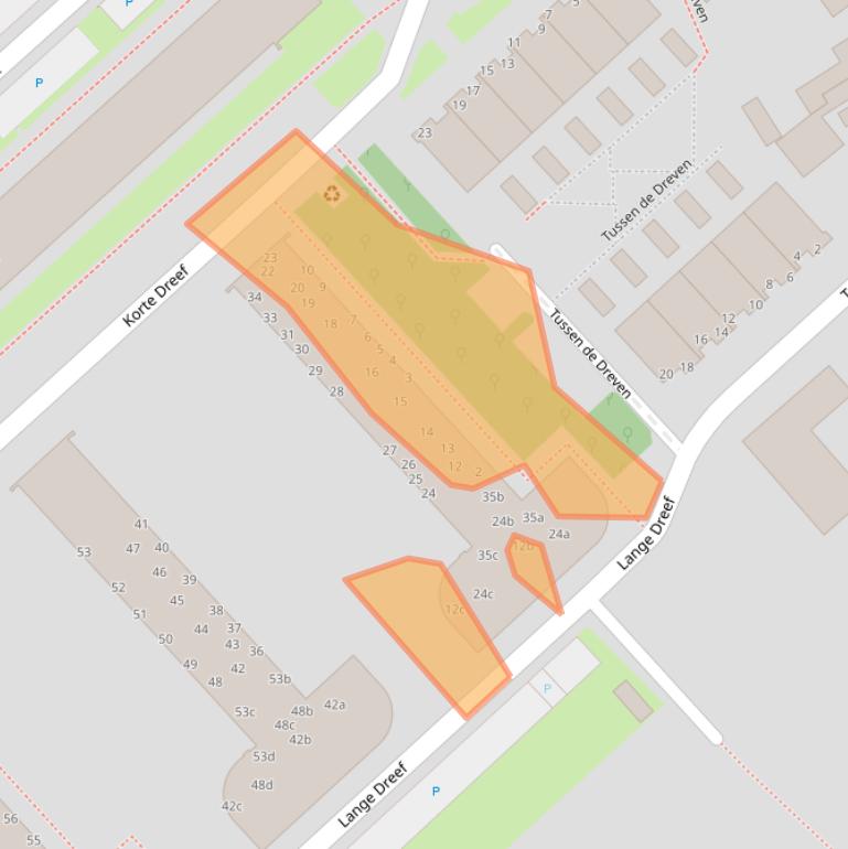 Kaart van postcodegebied 3972TA.