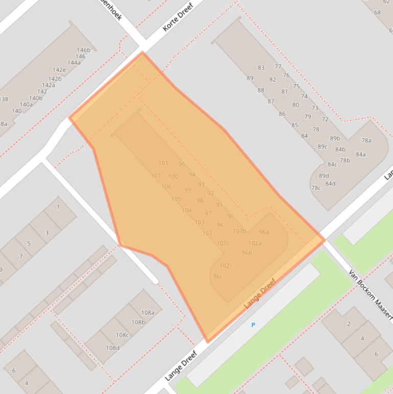 Kaart van postcodegebied 3972TE.