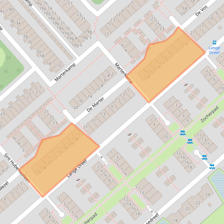 Kaart van postcodegebied 3972TH.