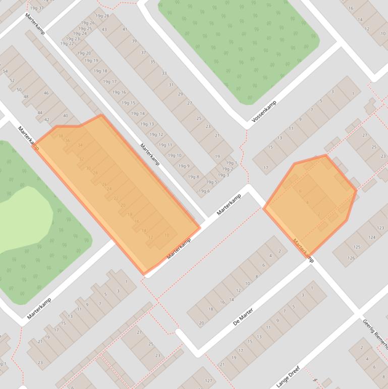 Kaart van postcodegebied 3972TM.