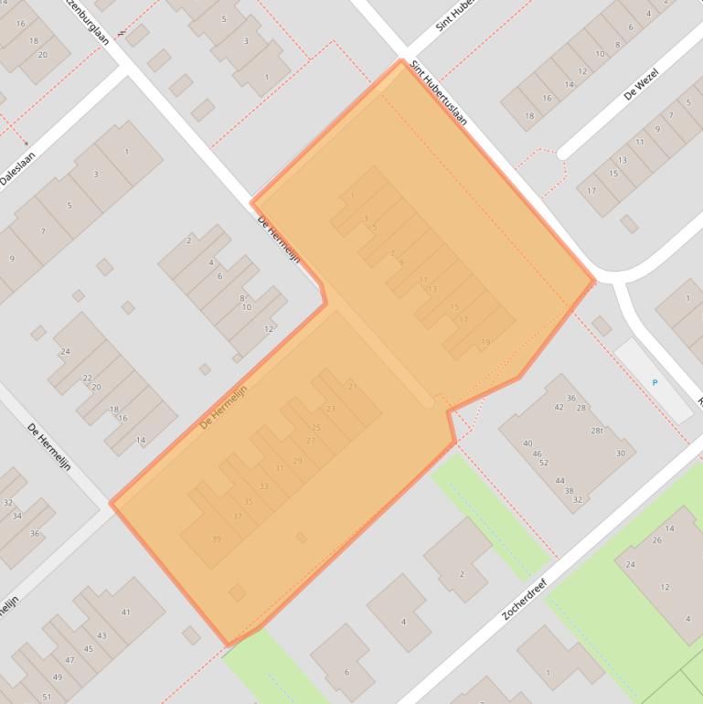 Kaart van postcodegebied 3972TR.