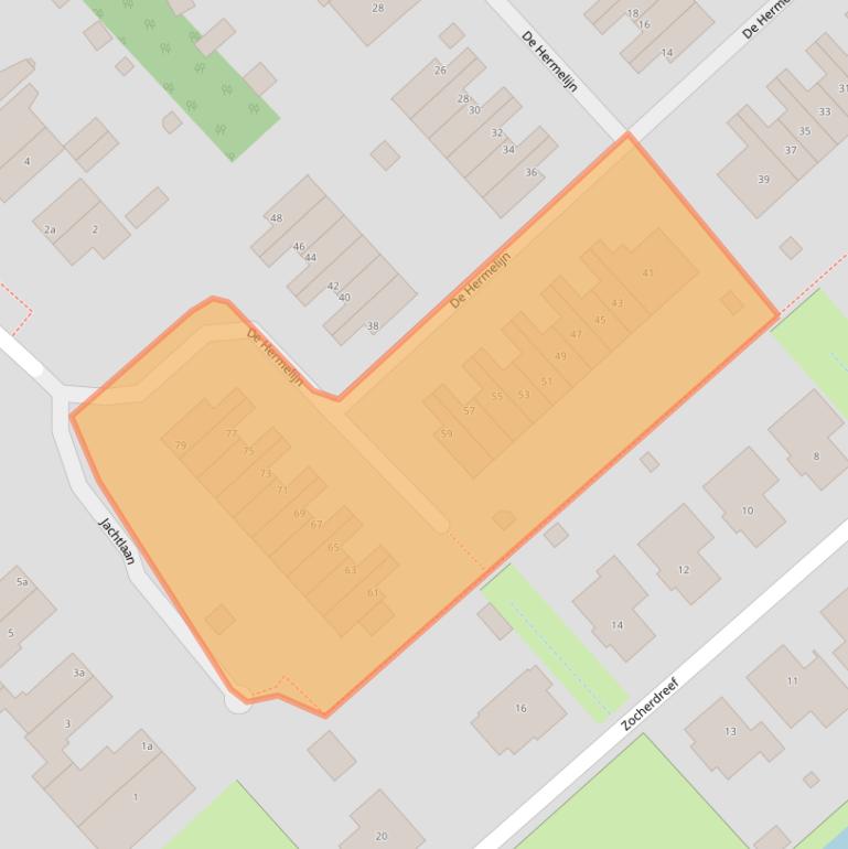 Kaart van postcodegebied 3972TS.