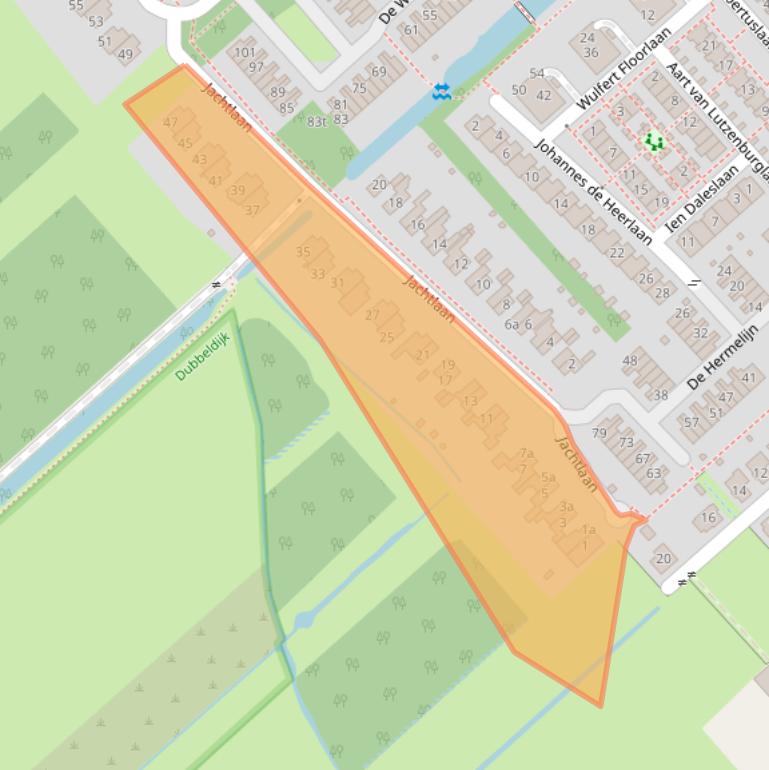 Kaart van postcodegebied 3972TW.