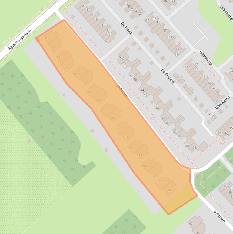 Kaart van postcodegebied 3972TX.