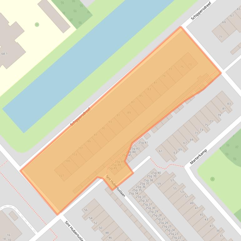 Kaart van postcodegebied 3972VC.