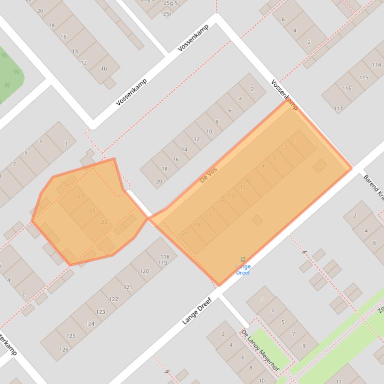 Kaart van postcodegebied 3972VD.