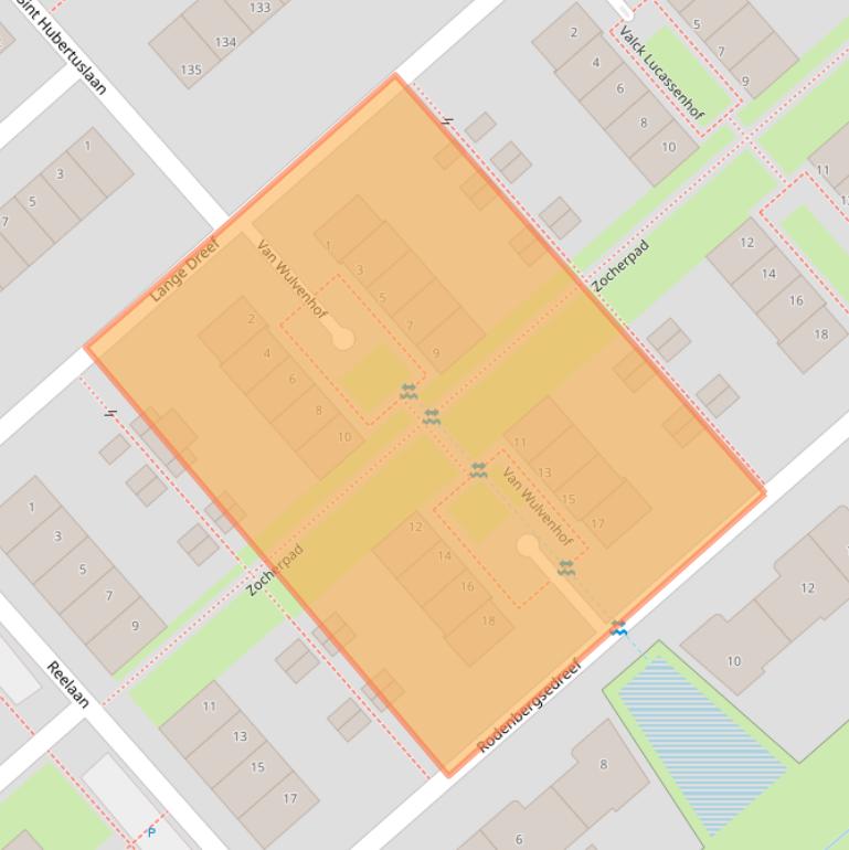 Kaart van postcodegebied 3972VL.