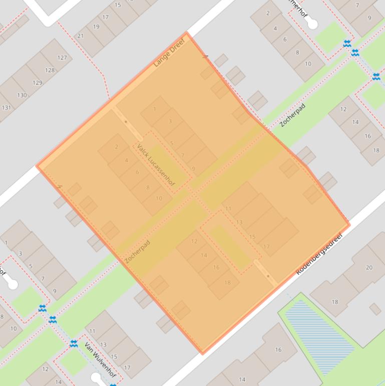 Kaart van postcodegebied 3972VM.