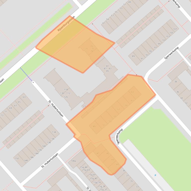 Kaart van postcodegebied 3972WC.