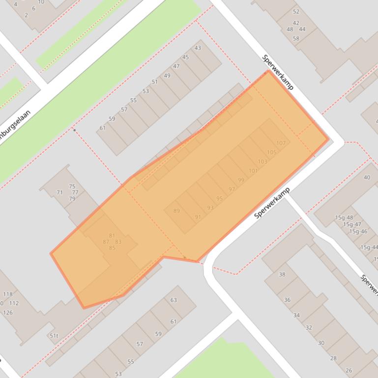 Kaart van postcodegebied 3972WD.