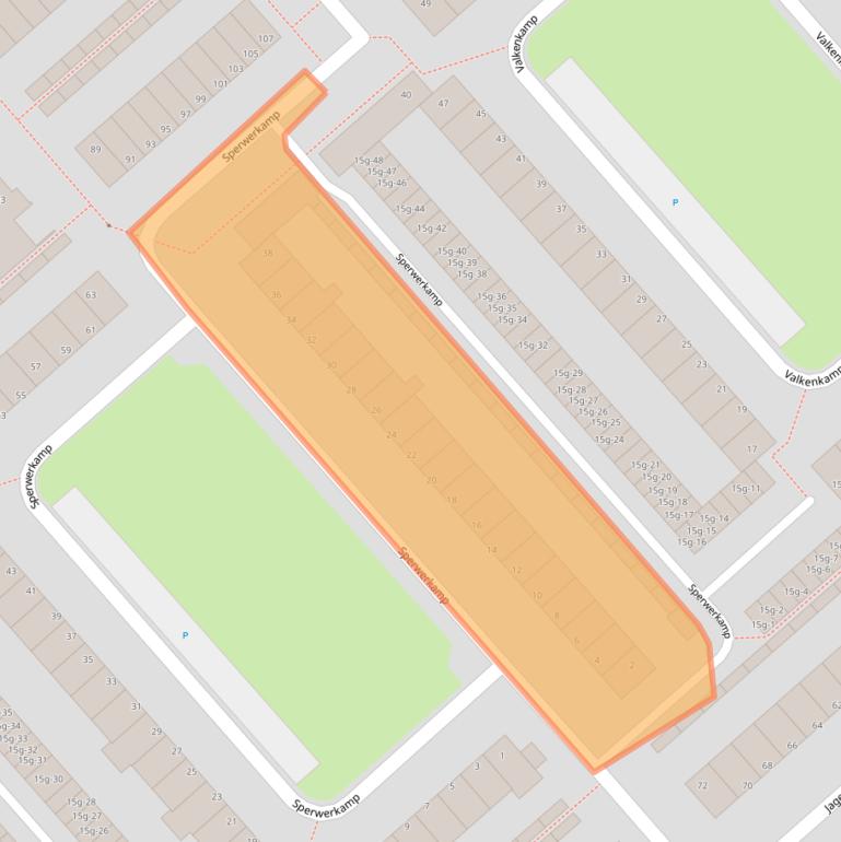 Kaart van postcodegebied 3972WE.