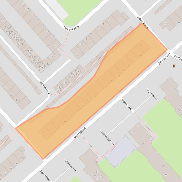 Kaart van postcodegebied 3972XG.