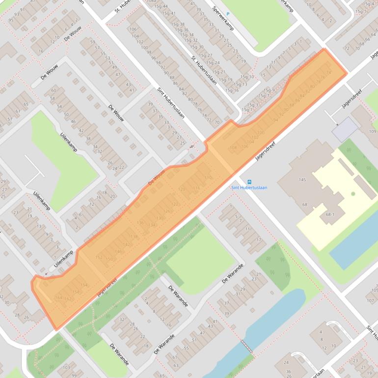 Kaart van postcodegebied 3972XH.