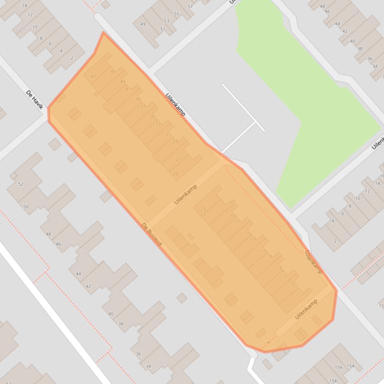 Kaart van postcodegebied 3972XN.