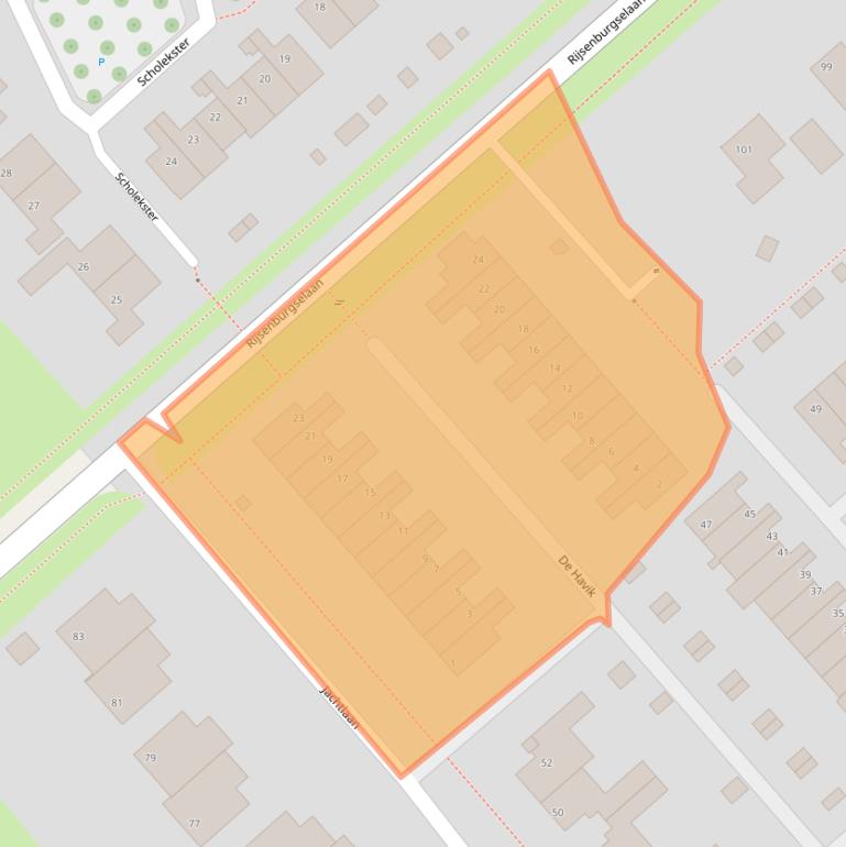 Kaart van postcodegebied 3972XT.