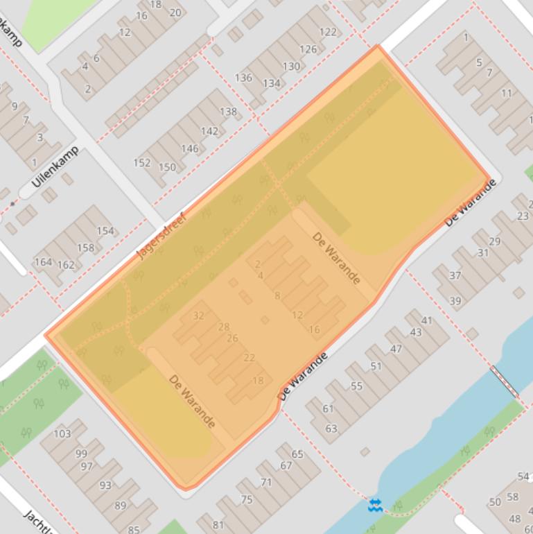 Kaart van postcodegebied 3972XZ.