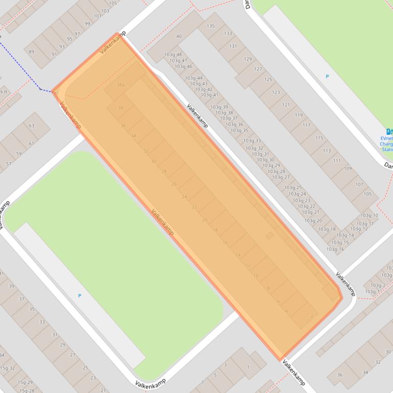 Kaart van postcodegebied 3972ZD.